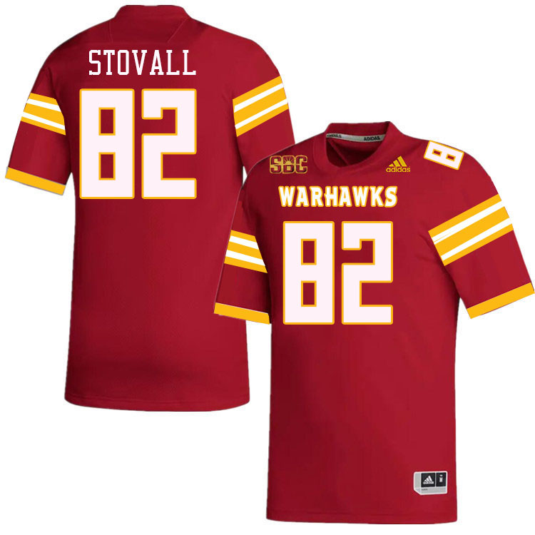 #82 Si Stovall Louisiana-Monroe Warhawks College Football Jerseys Stitched-Red